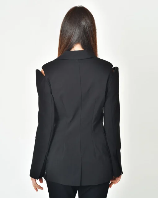 La Piscine Paris Blazer en coton mélangé à découpe Nostra Santissima*Femme Blousons & Vestes