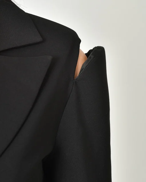 La Piscine Paris Blazer en coton mélangé à découpe Nostra Santissima*Femme Blousons & Vestes