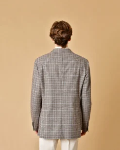 La Piscine Paris Blazer en laine à carreaux Lardini*Homme Blousons & Vestes