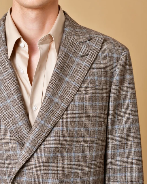 La Piscine Paris Blazer en laine à carreaux Lardini*Homme Blousons & Vestes
