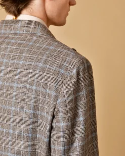 La Piscine Paris Blazer en laine à carreaux Lardini*Homme Blousons & Vestes