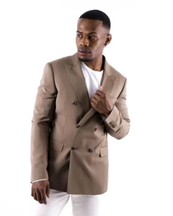 La Piscine Paris Blazer en laine à boutons croisés Ly Adams*Homme Blousons & Vestes