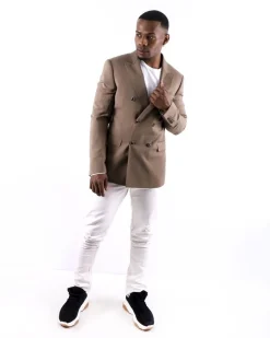 La Piscine Paris Blazer en laine à boutons croisés Ly Adams*Homme Blousons & Vestes