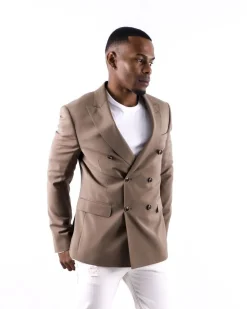 La Piscine Paris Blazer en laine à boutons croisés Ly Adams*Homme Blousons & Vestes