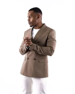 La Piscine Paris Blazer en laine à boutons croisés Ly Adams*Homme Blousons & Vestes