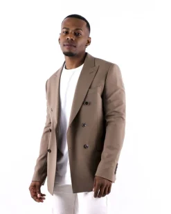 La Piscine Paris Blazer en laine à boutons croisés Ly Adams*Homme Blousons & Vestes