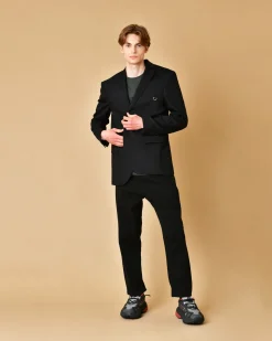 La Piscine Paris Blazer en laine vierge avec détail piercing John Richmond*Homme Blousons & Vestes