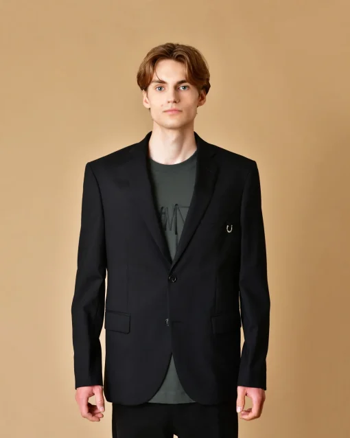 La Piscine Paris Blazer en laine vierge avec détail piercing John Richmond*Homme Blousons & Vestes