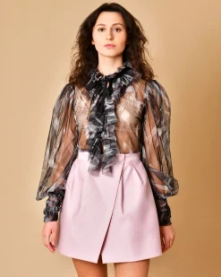 La Piscine Paris Blouse à col volanté Sara Roka*Femme Chemisiers & Blouses
