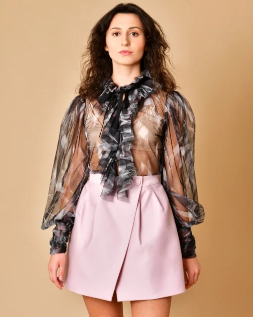 La Piscine Paris Blouse à col volanté Sara Roka*Femme Chemisiers & Blouses