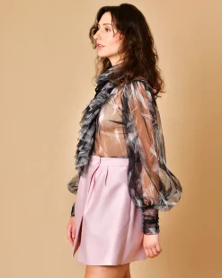 La Piscine Paris Blouse à col volanté Sara Roka*Femme Chemisiers & Blouses