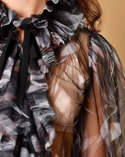 La Piscine Paris Blouse à col volanté Sara Roka*Femme Chemisiers & Blouses