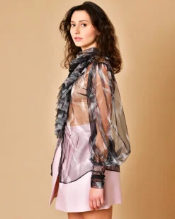 La Piscine Paris Blouse à col volanté Sara Roka*Femme Chemisiers & Blouses