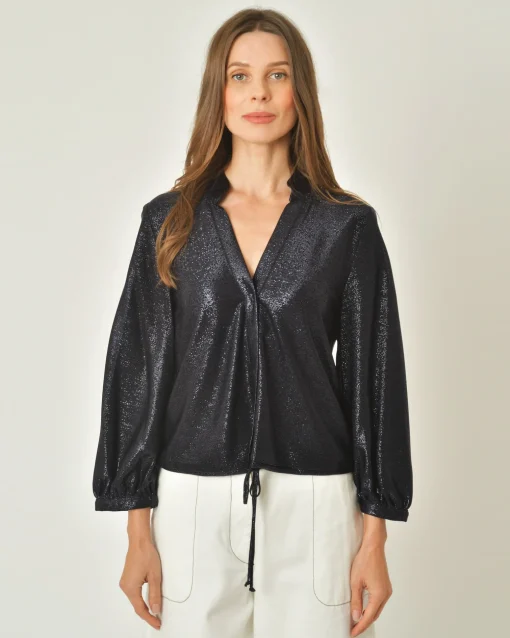 La Piscine Paris Blouse à fils métalliques Chemins Blancs*Femme Chemisiers & Blouses