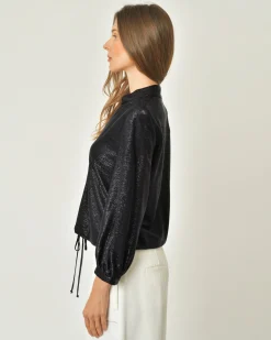 La Piscine Paris Blouse à fils métalliques Chemins Blancs*Femme Chemisiers & Blouses