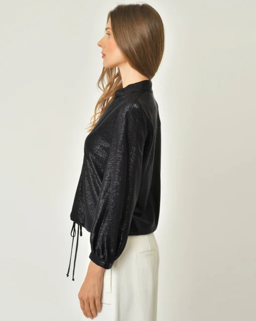 La Piscine Paris Blouse à fils métalliques Chemins Blancs*Femme Chemisiers & Blouses