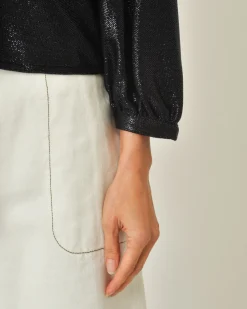La Piscine Paris Blouse à fils métalliques Chemins Blancs*Femme Chemisiers & Blouses