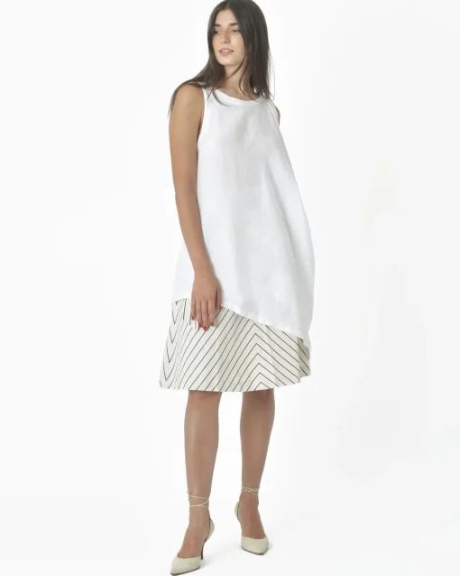 La Piscine Paris Blouse asymétrique col bateau en lin Lim*Femme Chemisiers & Blouses