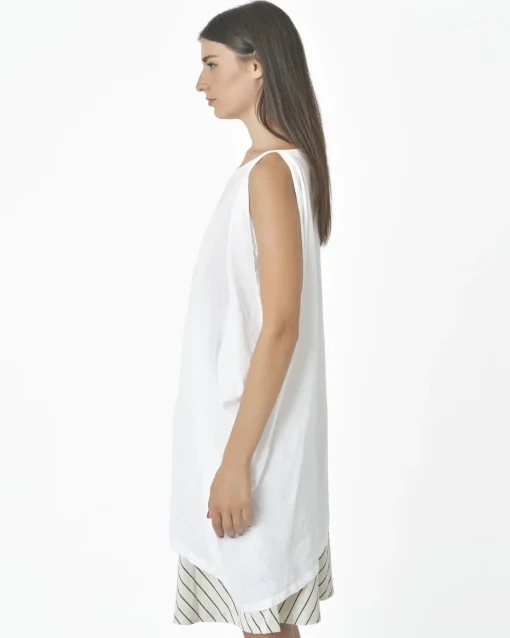La Piscine Paris Blouse asymétrique col bateau en lin Lim*Femme Chemisiers & Blouses