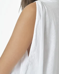 La Piscine Paris Blouse asymétrique col bateau en lin Lim*Femme Chemisiers & Blouses