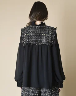 La Piscine Paris Blouse bimatière e Edward Achour*Femme Chemisiers & Blouses