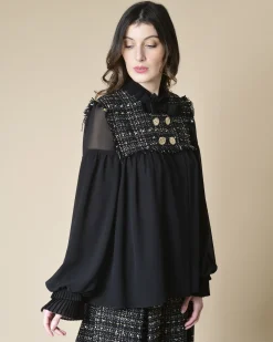 La Piscine Paris Blouse bimatière e Edward Achour*Femme Chemisiers & Blouses