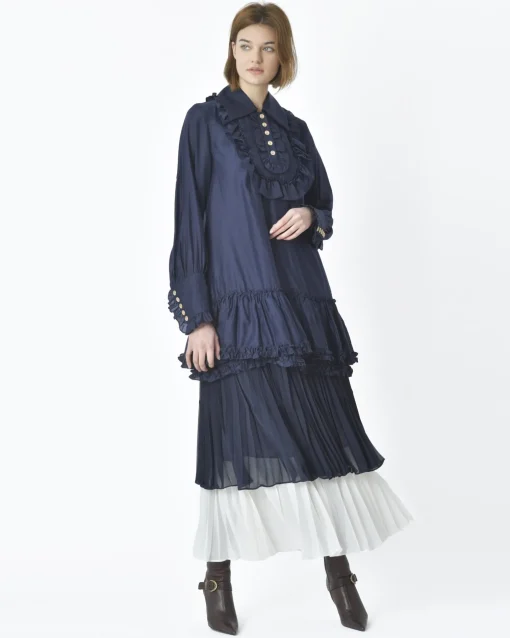 La Piscine Paris Blouse e navy Edward Achour*Femme Chemisiers & Blouses