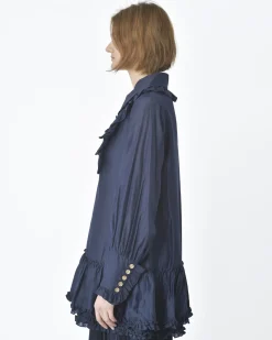 La Piscine Paris Blouse e navy Edward Achour*Femme Chemisiers & Blouses