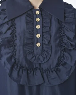 La Piscine Paris Blouse e navy Edward Achour*Femme Chemisiers & Blouses
