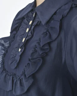La Piscine Paris Blouse e navy Edward Achour*Femme Chemisiers & Blouses