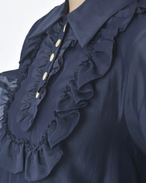La Piscine Paris Blouse e navy Edward Achour*Femme Chemisiers & Blouses