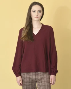 La Piscine Paris Blouse couleur avec un toucher granuleux Momoni*Femme Chemisiers & Blouses