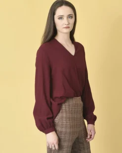 La Piscine Paris Blouse couleur avec un toucher granuleux Momoni*Femme Chemisiers & Blouses