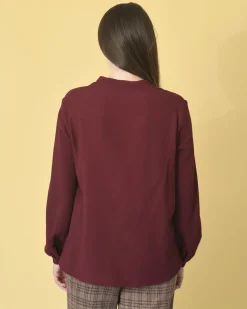La Piscine Paris Blouse couleur avec un toucher granuleux Momoni*Femme Chemisiers & Blouses