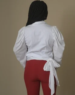 La Piscine Paris Blouse courte à nouer Sara Roka*Femme Chemisiers & Blouses