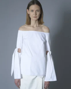 La Piscine Paris Blouse en coton à épaules nues Ellery*Femme Chemisiers & Blouses