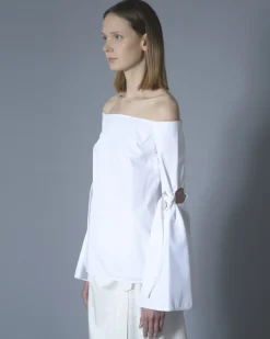 La Piscine Paris Blouse en coton à épaules nues Ellery*Femme Chemisiers & Blouses