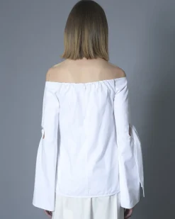 La Piscine Paris Blouse en coton à épaules nues Ellery*Femme Chemisiers & Blouses