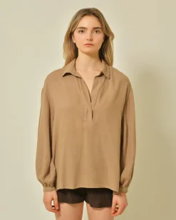La Piscine Paris Blouse en coton et viscose Diega*Femme Chemisiers & Blouses
