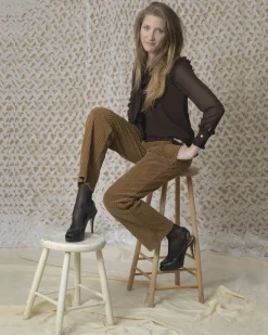 La Piscine Paris Blouse en crêpe à volants Edward Achour*Femme Chemisiers & Blouses