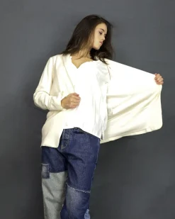 La Piscine Paris Blouse en crêpe he à col plastron Pomandère*Femme Chemisiers & Blouses
