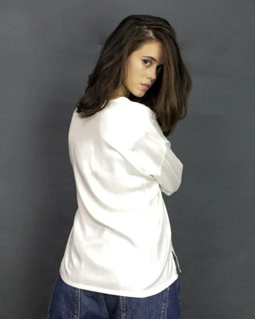 La Piscine Paris Blouse en crêpe he à col plastron Pomandère*Femme Chemisiers & Blouses