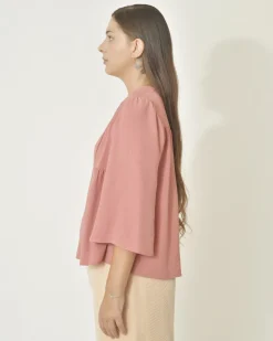 La Piscine Paris Blouse en crêpe légère Chemins Blancs*Femme Chemisiers & Blouses