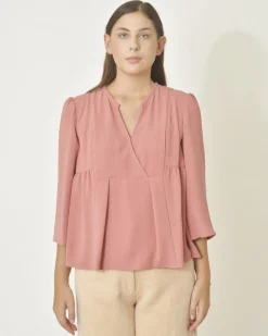 La Piscine Paris Blouse en crêpe légère Chemins Blancs*Femme Chemisiers & Blouses
