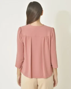 La Piscine Paris Blouse en crêpe légère Chemins Blancs*Femme Chemisiers & Blouses