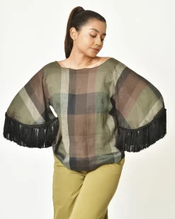 La Piscine Paris Blouse en lin à franges Hache*Femme Chemisiers & Blouses