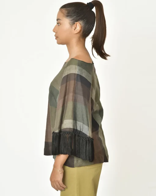 La Piscine Paris Blouse en lin à franges Hache*Femme Chemisiers & Blouses