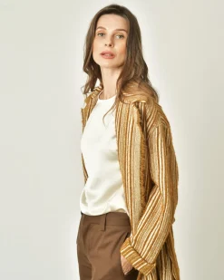 La Piscine Paris Blouse en satin à manches cloches P.a.r.o.s.h*Femme Chemisiers & Blouses