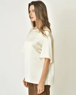 La Piscine Paris Blouse en satin à manches cloches P.a.r.o.s.h*Femme Chemisiers & Blouses