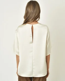 La Piscine Paris Blouse en satin à manches cloches P.a.r.o.s.h*Femme Chemisiers & Blouses